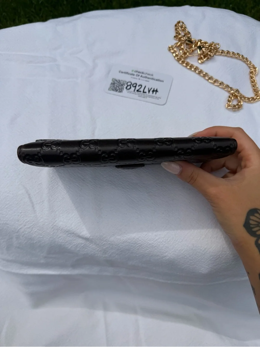 Gucci Guccissima Long Wallet (with unbranded chain) - Picture 6 of 9